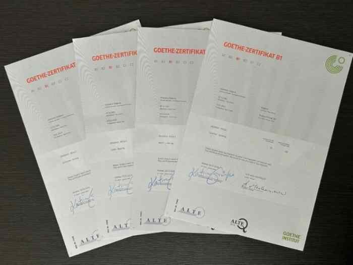 Zertifikat Deutsch-Test für Zuwanderer